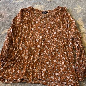 Terracotta Floral Women's Blouse